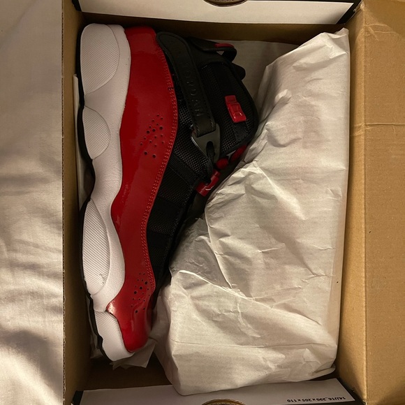 Jordan 6 RINGS(GS) red/black - Picture 4 of 9